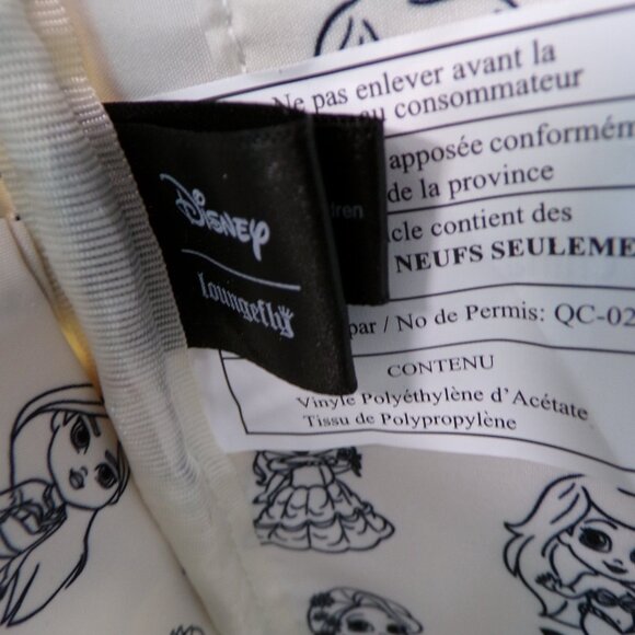 Chibi Disney Princess Loungefly Backpack Mini Ariel Jasmine Tiana Mulan - Picture 9 of 9